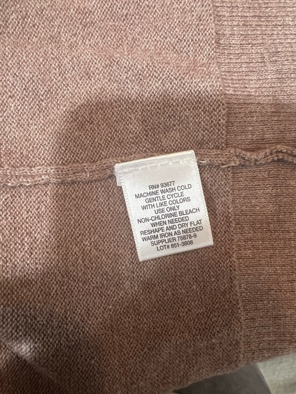 Women's Lightweight V-Neck Cardigan Sweater - Brown Liz Claiborne - Picture 4 of 4